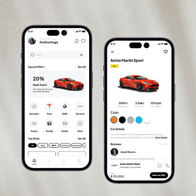 Nova Motor - Car Dealer UI Design Mobile App