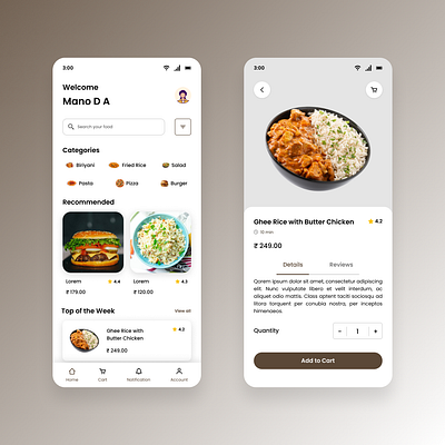 Food Delivery Mobile App dailyui design ui ui design ux ux design