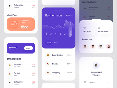 Finca. Finance App app app design bank app banking banking app e wallet finance finance app finance management finances financial financial app fintech app investment ios mobile app money app payment wallet wallet app