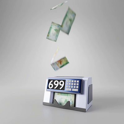3D Animation - Money Counter With Cash 3d animation samsung