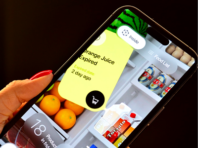 ExpireTrack - Smart Fridge App app automation design food foodtech fridge groceries inventory iot kitchen meal planning mobile organization smartfridge sustainability ui ux waste reduction
