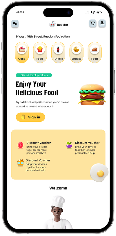 Recipe or Food Order #40 40 dailyui mobileview recipe or food order ui