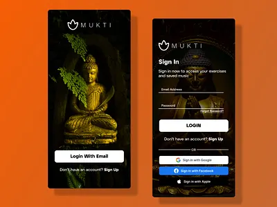 Yoga App Ui app branding design graphic design illustration logo typography ui ux vector