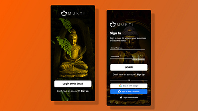 Yoga App Ui app branding design graphic design illustration logo typography ui ux vector