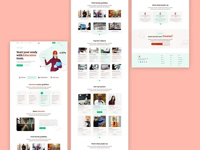 Educatiom landimg page/website design concept creative design concept design graphic design landing page landing page design landing page responsive design responsive design concept responsive ui responsive user interface design ui uiux uiux design user experience desigm user interface design web design web interface website website responsive design wev responsive design