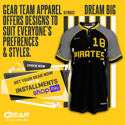 Gear Team Apparel 3d animation branding graphic design logo motion graphics ui