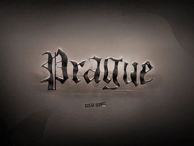 Prague basarkurnaztypography gothic graphicart prag prague typeface typography