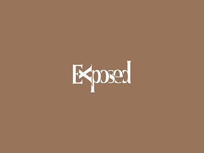 Exposed apparel brand identity branding clothing fashion logo logodesign logotype tshirt wordmark