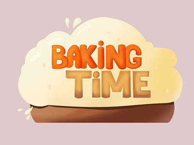 Baking time! book cover book illustration branding concept design design illustration logo typography