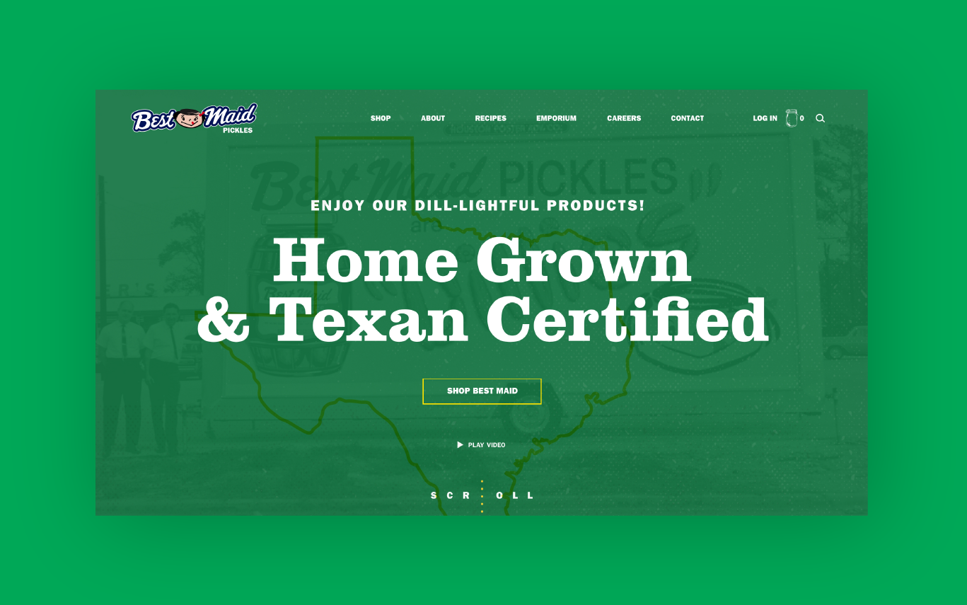 Best Maid Pickles Website design graphic design ui ux website website design