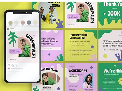 Aesthetic Colorful Instagram Post branding instagram instagram banner instagram post instagram post template instagram posts instagram posts template instagram stories instagram stories template instagram story instagram story template instagram template instagram templates social media social media banner social media pack social media templates socialmedia stories ui