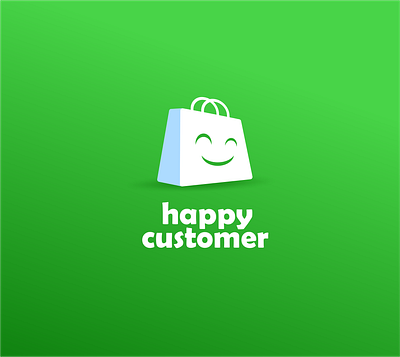 happy customer brannding clever design logo
