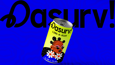 Dasurv! - Hard Seltzer Brand Identity brand brand identity brand strategy branding graphic design icongraphy illustration lettering logo ui