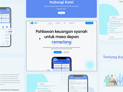 Landing Page - BMT Syariah branding design graphic design landing page ui website