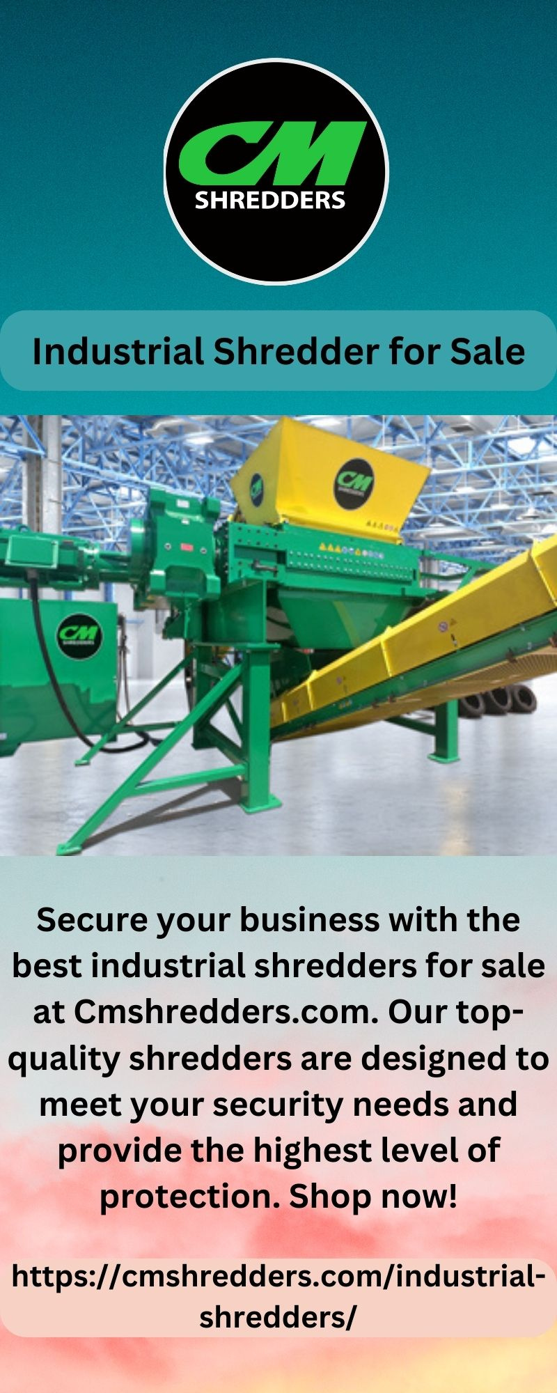 Industrial Shredder for Sale by CM Shredders on Dribbble