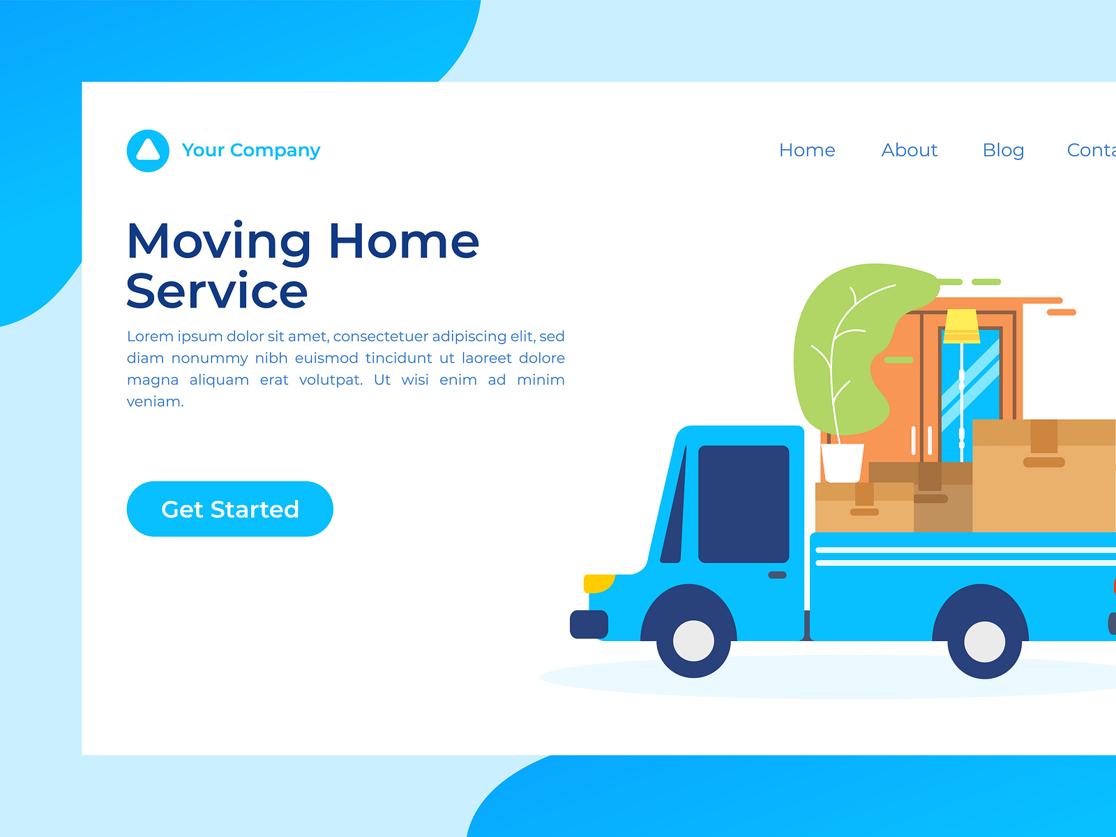Moving Home Concept Illustration by BamsGraphic on Dribbble
