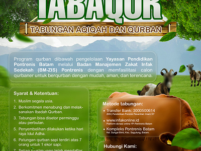 POSTER TABAQUR DESIGN content design design design qurban education design graphic design minimalist design modern design poster qurban qurban design