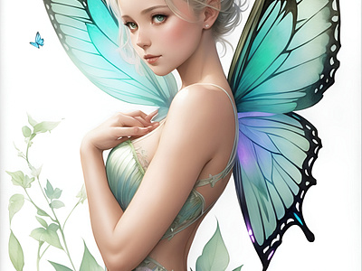 Tinkerbell Fairy art butterfly clipart design fairy flower illustrator tinkerbell