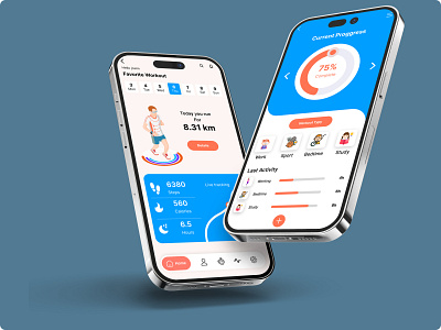 Workout tracker app interface app chart dark fitness futuristic gym health healthy interactive video mobile personal trainer sport tracker tracking training transculent ui ux weight loss workout