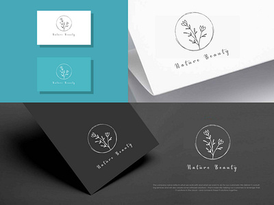 Nature beauty botanical garden logo design app apps logo botanical logo branding design garden logo gradient logo line art logo logo design logo designs logo idea logo maker logoshop