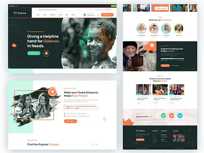 Charina – Charity and Nonprofit HTML5 Template business charity company design donate donation graphic design html html template logo multipurpose no profit non profit poor psd template theme top template wordpress