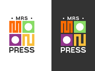 Mr. Moon Press logo1 branding custom design graphic design logo moon press vector
