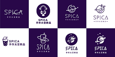 SPICA LOGO DRAFTING OPTION branding design graphic design logo typography