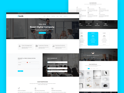 Corporate Bootstrap Template - Clumb web agency