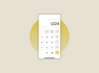 Calculation #DailyUI app calculation calculator dailyui design mobile ui