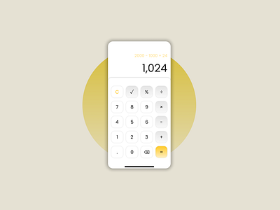 Calculation #DailyUI app calculation calculator dailyui design mobile ui