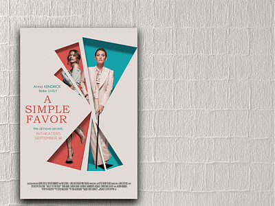 A SIMPLE FAVOR POSTER DESIGN design graphic design poster