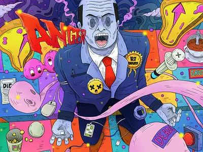 Irresistible Anger apparel design digital drawing digital illustration drawing graphic design illustration surrealism