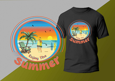 Summer T-Shirt Designs: Cool & Stylish branding design graphic design illustration summer typography