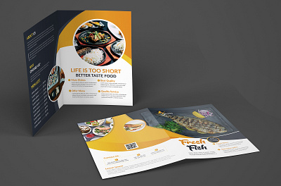 bi fold brochure design 2 fold brochure animation app branding brochure design in illustrator design graphic design illustration logo typography ui ux vector