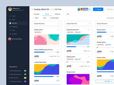 Project Management | Space Design System agile components design design system kanban marketing product product design project project management project management tool projectmanagers schedule style guide task task management technology to do list ui ui components