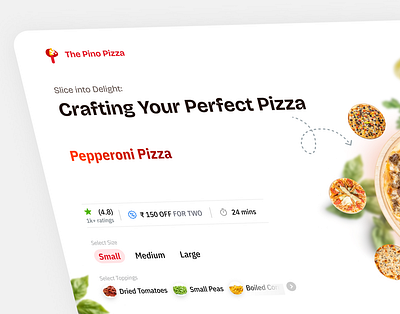 Pizza Ordering Web UI UX design ai clean design figma food delivery food website marketplace minimal mobile app multiverse new pizza red restaurant store swiggy trending ui ui ux webdesign
