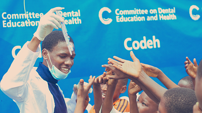 Campaign Design for Codeh ads blue campaign logo obatom oral health