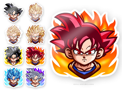 SonGoku's Evolution children book graphic design illustration