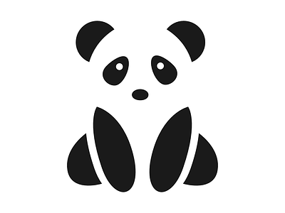 Panda Logo branding logo design logocombination logodesign logogram logotype negative space negativespace negativespacelogo panda panda design