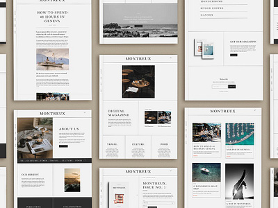 Montreux Squarespace 7.1 Template editorial editorial template squarespace squarespace template template website website design website mockup website template