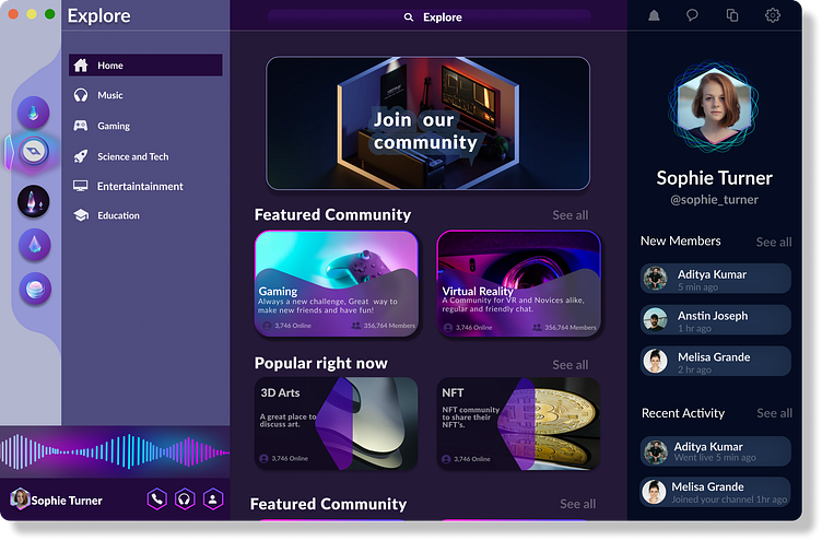 Visual Vibe Dashboard. by Nisarga on Dribbble