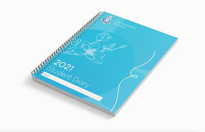 AHS Student Diary design diary education graphic design handbook illustration print design student diary