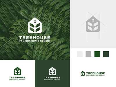 TreeHouse Logo branding concept design eco eco friendly ecological home house idea leaf logo minimal minimalist modern mortgage real estate realtor rent simple tree