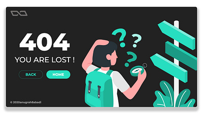 404 Page - Go home, you’re lost! 404 404page design graphic design illustration ui uiux vector