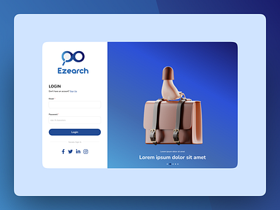 Login Page for a SAAS design figma login minimal modern new ui signup ui ui design