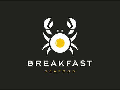 breakfast /seafood/ breakfast crab food logo seafood