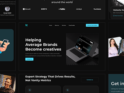 Digital Agency Website Design For Client branding design illustration logo ui ux web webdesign website website design