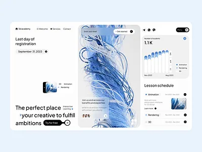 Education Website | Edtech Landing Page 3d design clean dashboard edtech edtech startup education educational website landing page learning learning app online education online lessons online school platform saas student study udemy web app webdesign