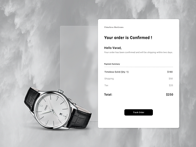 Daily UI : Email Receipt 17 app daily ui design email email receipt explore page ui ux web