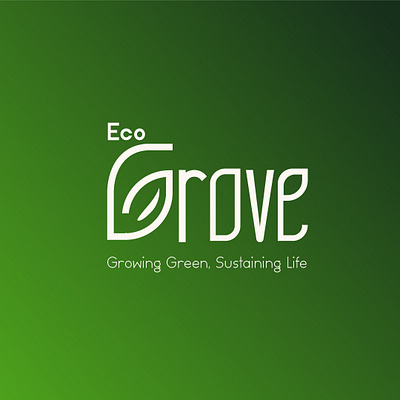 EcoGrove Logo design branding design eco environment graphic design green logo